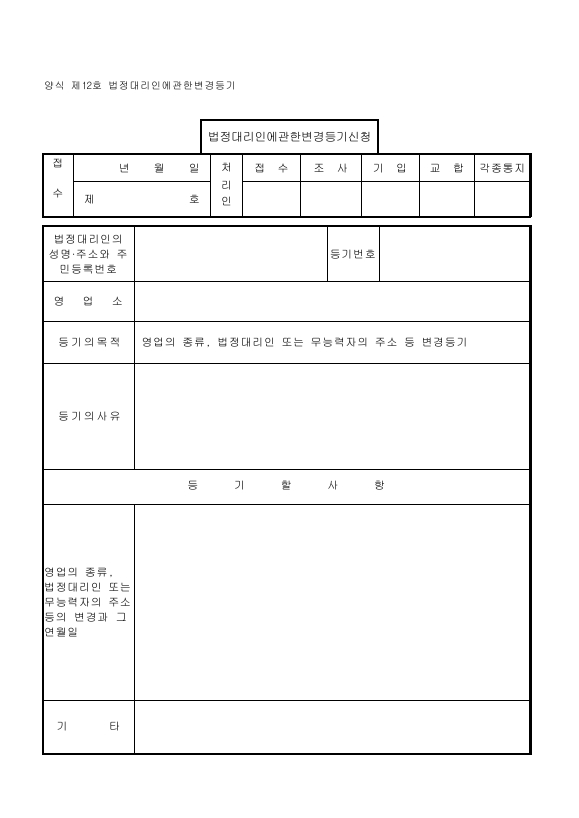 법정대리인에관한등기