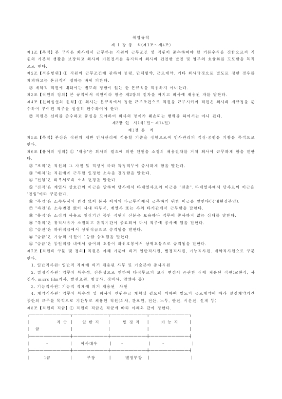 취업규정