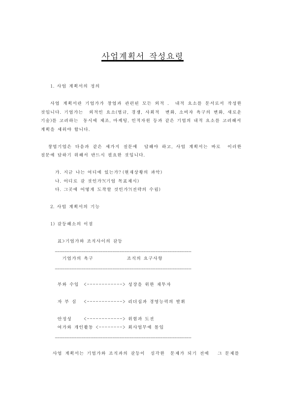 사업계획서 작성요령4