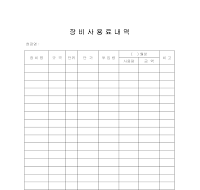 장비사용료내역 장비사용료내역